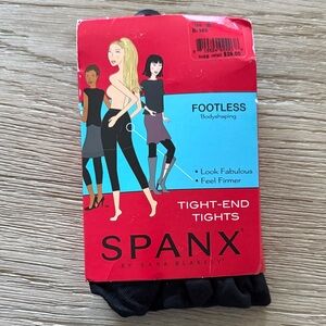 SPANX Black Tight-End Footless Tights